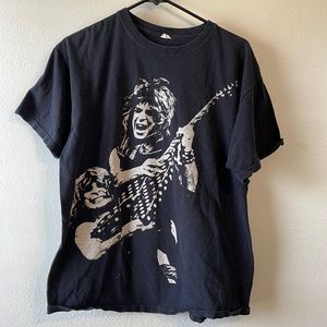 Men’s L Ozzy Osbourne Randy Rhoads Metal Band Tee Shirt
